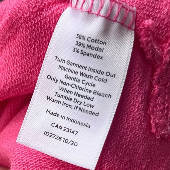 New NWOT Talbots Women’s UPF 50+ Slub Terry Jacket Full Zip Up in Pink (Large) - Picture 6 of 6